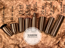 Load image into Gallery viewer, Stainless Steel Tumblers (Taper and Curves)