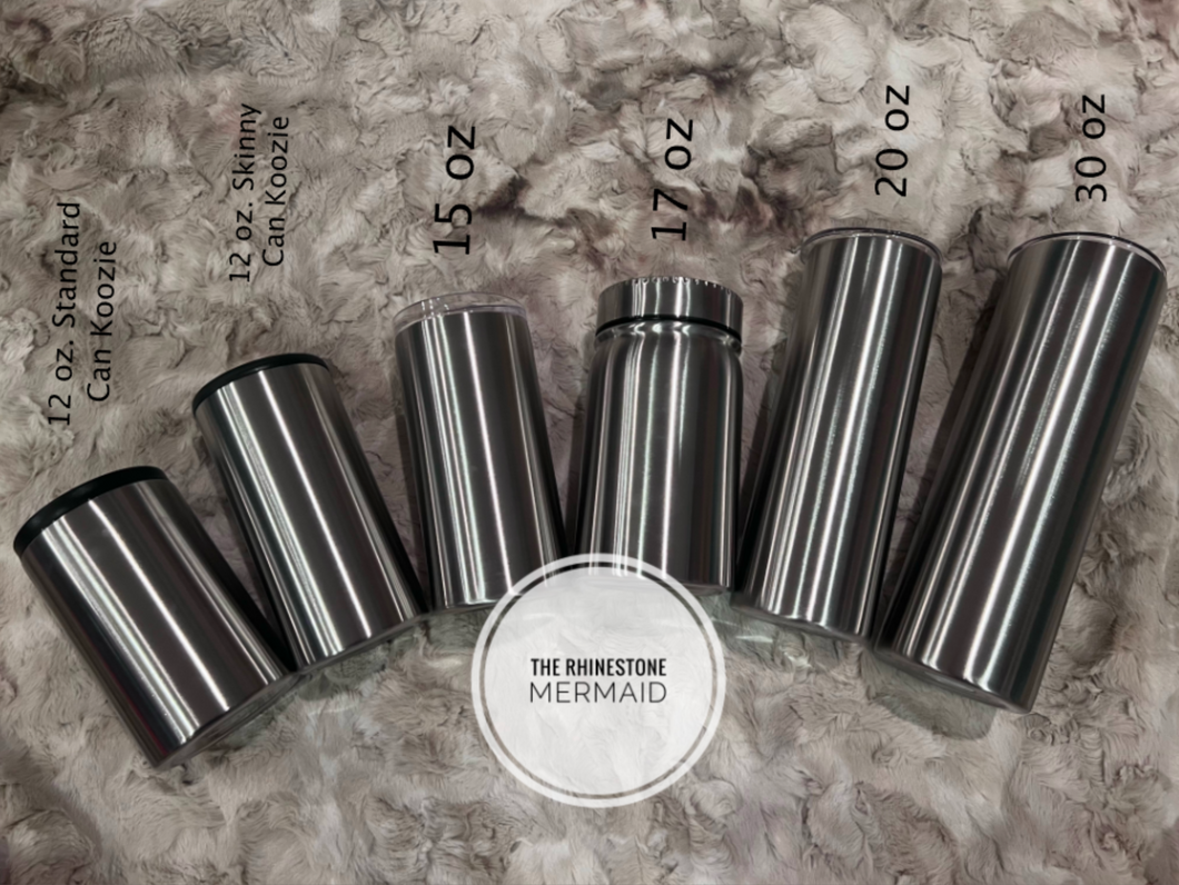 Stainless Steel Tumblers (NO TAPER)